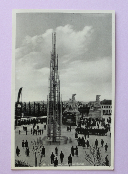 Ansichtskarte AK Düsseldorf 1937 Reichs Ausstellung Schaffendes Volk Leuchtorgel Architektur NRW